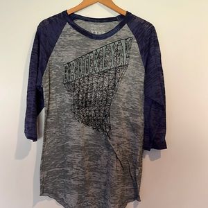 Live Poultry Brooklyn Burnout Baseball Tee